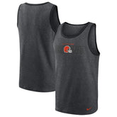 Cleveland Browns Tri-Blend Tank Top Heathered Charcoal | Nike for Sale