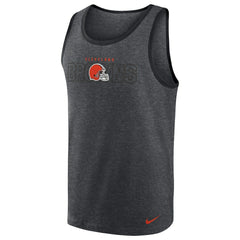 Cleveland Browns Tri-Blend Tank Top Heathered Charcoal | Nike for Sale