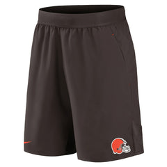 Cleveland Browns Stretch Woven Shorts Brown | Nike for Sale
