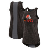Cleveland Browns Women's High Neck Performance Tank Top Brown | Nike for Sale
