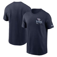 Tennessee Titans Sideline Infograph Lockup Performance T-Shirt Navy | Nike for Sale