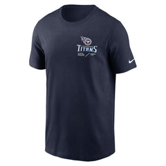 Tennessee Titans Sideline Infograph Lockup Performance T-Shirt Navy | Nike for Sale
