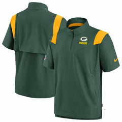 Green Bay Packers Sideline Coaches Chevron Lockup Pullover Top Kelly Green | Nike for Sale