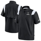 Las Vegas Raiders Sideline Coaches Chevron Lockup Pullover Top Black | Nike for Sale