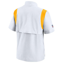 Pittsburgh Steelers Sideline Coaches Chevron Lockup Pullover Top White | Nike for Sale