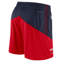 New England Patriots Sideline Primary Lockup Performance Shorts Navy/Red | Nike for Sale