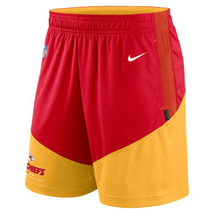 Kansas City Chiefs Sideline Primary Lockup Performance Shorts Red/Gold | Nike for Sale