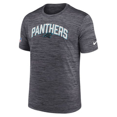 Carolina Panthers Sideline Velocity Athletic Stack Performance T-Shirt Black | Nike for Sale