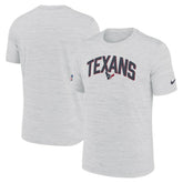 Houston Texans Sideline Velocity Athletic Stack Performance T-Shirt White | Nike for Sale