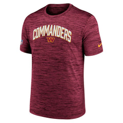 Washington Commanders Sideline Velocity Athletic Stack Performance T-Shirt Burgundy | Nike for Sale