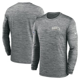 New Orleans Saints Sideline Velocity Athletic Stack Performance Long Sleeve T-Shirt Gray | Nike for Sale