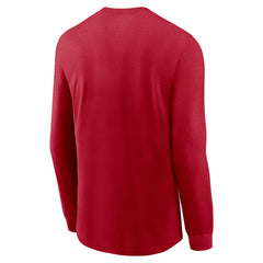 Tampa Bay Buccaneers Sideline Infograph Lock Up Performance Long Sleeve T-Shirt Red | Nike for Sale