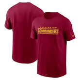 Washington Commanders Wordmark T-Shirt Burgundy | Nike for Sale