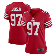 Nick Bosa San Francisco 49ers Women's Team Game Player Jersey Scarlet | Nike for Sale