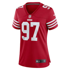 Nick Bosa San Francisco 49ers Women's Team Game Player Jersey Scarlet | Nike for Sale