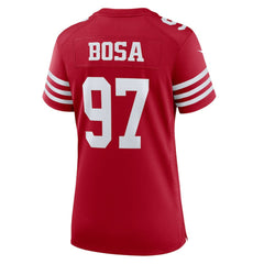 Nick Bosa San Francisco 49ers Women's Team Game Player Jersey Scarlet | Nike for Sale