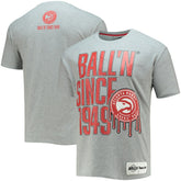 Atlanta Hawks BALL'N Since 1949 T-Shirt Heathered Gray - NBA