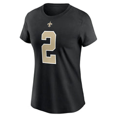 Jameis Winston New Orleans Saints Women's Name & Number T-Shirt Black | Nike for Sale
