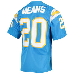 Natrone Means Los Angeles Chargers 1994 Authentic Throwback Retired Player Jersey Powder Blue | Mitchell & Ness