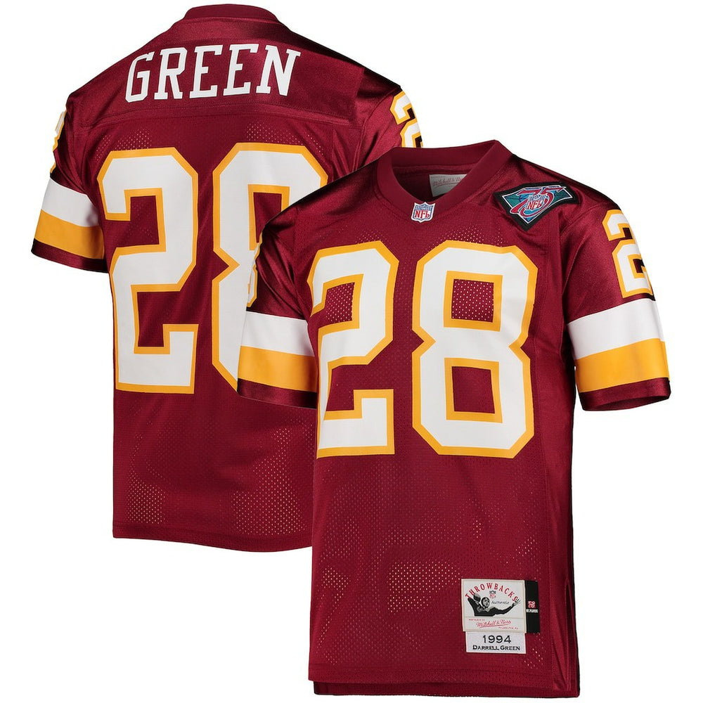 Darrell Green Washington Football Team 1994 Authentic Throwback Retired Player Jersey Burgundy | Mitchell & Ness