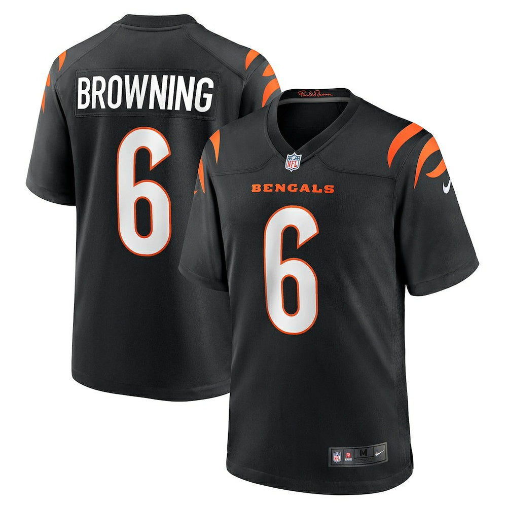 Jake Browning Cincinnati Bengals Game Jersey Black | Nike for Sale