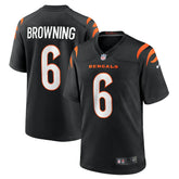 Jake Browning Cincinnati Bengals Game Jersey Black | Nike for Sale
