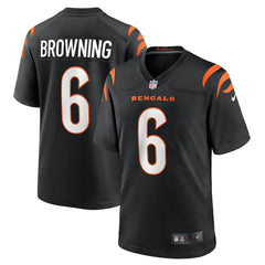 Jake Browning Cincinnati Bengals Game Jersey Black | Nike for Sale