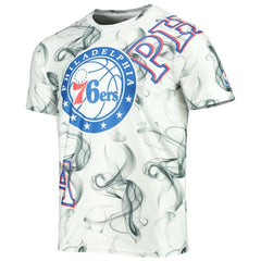 Philadelphia 76ers FISLL Asymmetric Bold Smoke T-Shirt White/Black - NBA