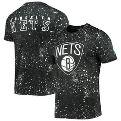 Brooklyn Nets FISLL Splatter Print T-Shirt Black - NBA