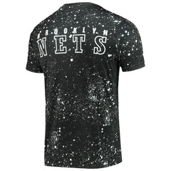 Brooklyn Nets FISLL Splatter Print T-Shirt Black - NBA