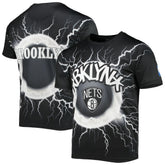 Brooklyn Nets FISLL Tornado Bolt T-Shirt Black - NBA
