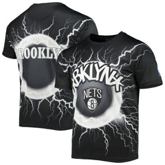 Brooklyn Nets FISLL Tornado Bolt T-Shirt Black - NBA