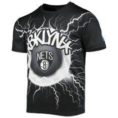 Brooklyn Nets FISLL Tornado Bolt T-Shirt Black - NBA