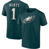 Jalen Hurts Philadelphia Eagles Player Icon T-Shirt Midnight Green | Fanatics