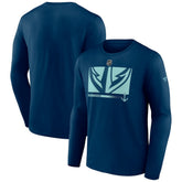 Seattle Kraken Fanatics Authentic Pro Core Collection Secondary Long Sleeve T-Shirt - Deep Sea Blue - NHL