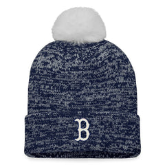 Boston Red Sox Fanatics Women's Iconic Cuffed Knit Hat with Pom - MLB