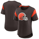 Cleveland Browns Women's Primary Logo Fashion Top Brown | Nike for Sale