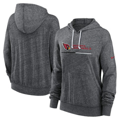 Arizona Cardinals Women's Team Spirit Gym Vintage Lightweight Hoodie Top Heather Charcoal | Nike for Sale