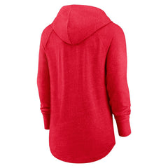 Kansas City Chiefs Women's Minimal Statement Lightweight Raglan Funnel Neck Pullover Hoodie Red | Nike for Sale