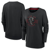 Atlanta Falcons Women's Rewind Playback Icon Performance Pullover Sweatshirt Black | Nike for Sale