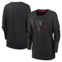 Atlanta Falcons Women's Rewind Playback Icon Performance Pullover Sweatshirt Black | Nike for Sale