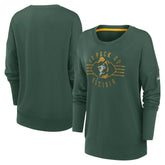 Green Bay Packers Women's Rewind Playback Icon Performance Pullover Sweatshirt Green | Nike for Sale