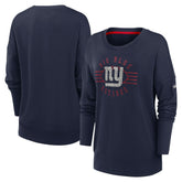 New York Giants Women's Rewind Playback Icon Performance Pullover Sweatshirt Navy | Nike for Sale