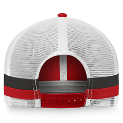 Tampa Bay Buccaneers Iconic Team Stripe Trucker Snapback Hat Red/White | Fanatics