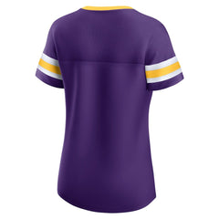 Minnesota Vikings Women's Original State Lace-Up T-Shirt Purple | Fanatics