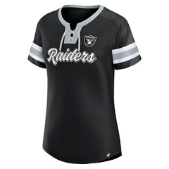 Las Vegas Raiders Women's Original State Lace-Up T-Shirt Black | Fanatics
