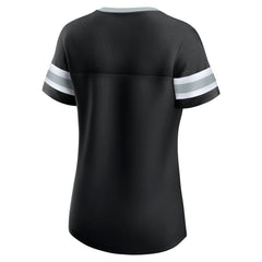 Las Vegas Raiders Women's Original State Lace-Up T-Shirt Black | Fanatics