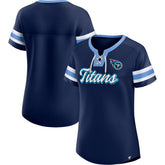 Tennessee Titans Women's Original State Lace-Up T-Shirt Navy | Fanatics