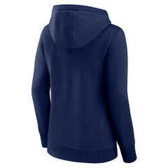 Tennessee Titans Women's Iconic Cotton Fleece Checklist Pullover Hoodie Navy | Fanatics