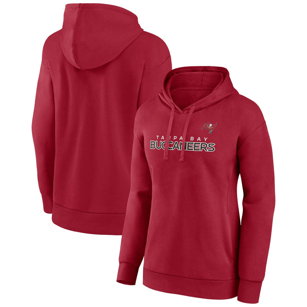 Tampa Bay Buccaneers Women's Iconic Cotton Fleece Checklist Pullover Hoodie Red | Fanatics